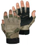 Socom Gloves Half Fingers, SURPAT® /Suede Leather